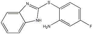 2-(1H-1,3-benzodiazol-2-ylsulfanyl)-5-fluoroaniline Struktur