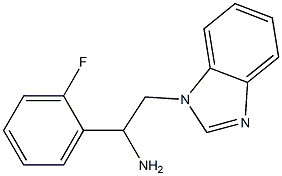 2-(1H-benzimidazol-1-yl)-1-(2-fluorophenyl)ethanamine Structure