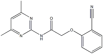 2-(2-cyanophenoxy)-N-(4,6-dimethylpyrimidin-2-yl)acetamide