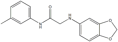 2-(2H-1,3-benzodioxol-5-ylamino)-N-(3-methylphenyl)acetamide