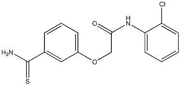2-(3-carbamothioylphenoxy)-N-(2-chlorophenyl)acetamide