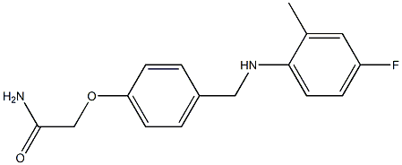 2-(4-{[(4-fluoro-2-methylphenyl)amino]methyl}phenoxy)acetamide