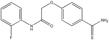 2-(4-carbamothioylphenoxy)-N-(2-fluorophenyl)acetamide