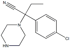 2-(4-chlorophenyl)-2-(piperazin-1-yl)butanenitrile