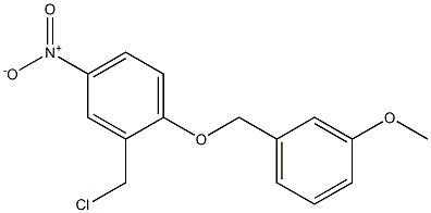 2-(chloromethyl)-1-[(3-methoxyphenyl)methoxy]-4-nitrobenzene