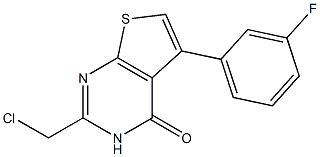 2-(chloromethyl)-5-(3-fluorophenyl)-3H,4H-thieno[2,3-d]pyrimidin-4-one