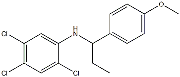 2,4,5-trichloro-N-[1-(4-methoxyphenyl)propyl]aniline