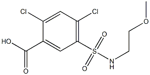 2,4-dichloro-5-[(2-methoxyethyl)sulfamoyl]benzoic acid