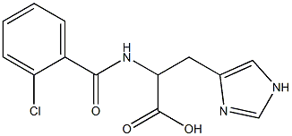 2-[(2-chlorobenzoyl)amino]-3-(1H-imidazol-4-yl)propanoic acid Structure