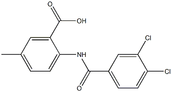2-[(3,4-dichlorobenzene)amido]-5-methylbenzoic acid