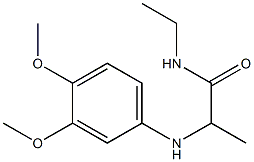 2-[(3,4-dimethoxyphenyl)amino]-N-ethylpropanamide