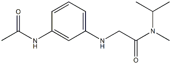 2-[(3-acetamidophenyl)amino]-N-methyl-N-(propan-2-yl)acetamide Struktur