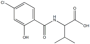 2-[(4-chloro-2-hydroxyphenyl)formamido]-3-methylbutanoic acid