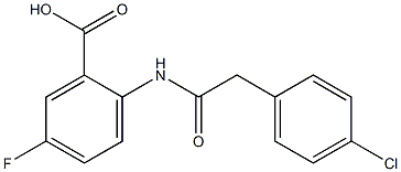 2-[2-(4-chlorophenyl)acetamido]-5-fluorobenzoic acid