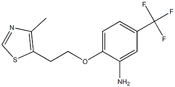 2-[2-(4-methyl-1,3-thiazol-5-yl)ethoxy]-5-(trifluoromethyl)aniline