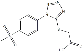 2-{[1-(4-methanesulfonylphenyl)-1H-1,2,3,4-tetrazol-5-yl]sulfanyl}acetic acid