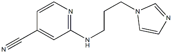 2-{[3-(1H-imidazol-1-yl)propyl]amino}pyridine-4-carbonitrile Structure