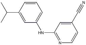 2-{[3-(propan-2-yl)phenyl]amino}pyridine-4-carbonitrile