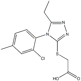 2-{[4-(2-chloro-4-methylphenyl)-5-ethyl-4H-1,2,4-triazol-3-yl]sulfanyl}acetic acid