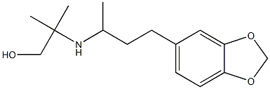 2-{[4-(2H-1,3-benzodioxol-5-yl)butan-2-yl]amino}-2-methylpropan-1-ol Structure