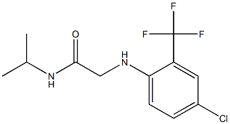 2-{[4-chloro-2-(trifluoromethyl)phenyl]amino}-N-(propan-2-yl)acetamide