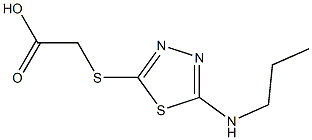 2-{[5-(propylamino)-1,3,4-thiadiazol-2-yl]sulfanyl}acetic acid