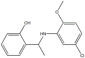 2-{1-[(5-chloro-2-methoxyphenyl)amino]ethyl}phenol