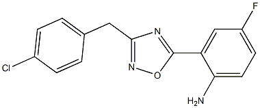 2-{3-[(4-chlorophenyl)methyl]-1,2,4-oxadiazol-5-yl}-4-fluoroaniline