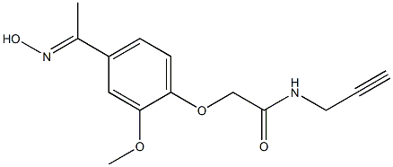 2-{4-[(1E)-N-hydroxyethanimidoyl]-2-methoxyphenoxy}-N-prop-2-ynylacetamide