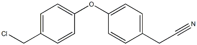 2-{4-[4-(chloromethyl)phenoxy]phenyl}acetonitrile