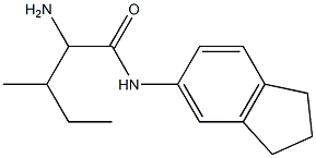 2-amino-N-2,3-dihydro-1H-inden-5-yl-3-methylpentanamide Structure