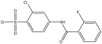 2-chloro-4-[(2-fluorobenzene)amido]benzene-1-sulfonyl chloride