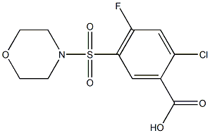 2-chloro-4-fluoro-5-(morpholin-4-ylsulfonyl)benzoic acid