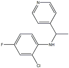 2-chloro-4-fluoro-N-[1-(pyridin-4-yl)ethyl]aniline