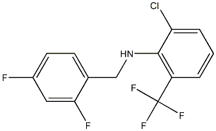 2-chloro-N-[(2,4-difluorophenyl)methyl]-6-(trifluoromethyl)aniline