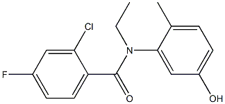 2-chloro-N-ethyl-4-fluoro-N-(5-hydroxy-2-methylphenyl)benzamide