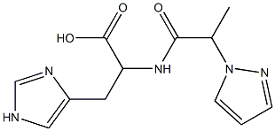 3-(1H-imidazol-4-yl)-2-[2-(1H-pyrazol-1-yl)propanamido]propanoic acid