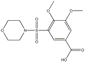 3,4-dimethoxy-5-(morpholin-4-ylsulfonyl)benzoic acid