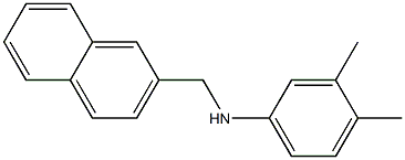 3,4-dimethyl-N-(naphthalen-2-ylmethyl)aniline Structure