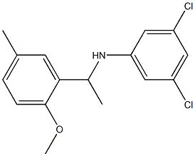 3,5-dichloro-N-[1-(2-methoxy-5-methylphenyl)ethyl]aniline