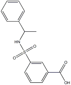 3-[(1-phenylethyl)sulfamoyl]benzoic acid