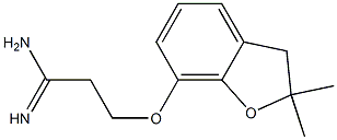 3-[(2,2-dimethyl-2,3-dihydro-1-benzofuran-7-yl)oxy]propanimidamide