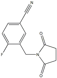 3-[(2,5-dioxopyrrolidin-1-yl)methyl]-4-fluorobenzonitrile