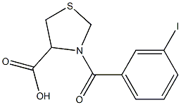 3-[(3-iodophenyl)carbonyl]-1,3-thiazolidine-4-carboxylic acid