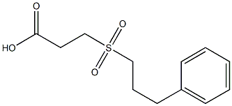 3-[(3-phenylpropyl)sulfonyl]propanoic acid Structure