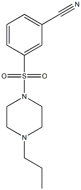 3-[(4-propylpiperazin-1-yl)sulfonyl]benzonitrile