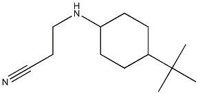 3-[(4-tert-butylcyclohexyl)amino]propanenitrile Structure
