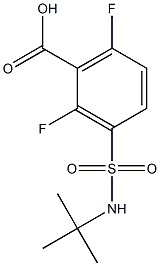 3-[(tert-butylamino)sulfonyl]-2,6-difluorobenzoic acid Structure