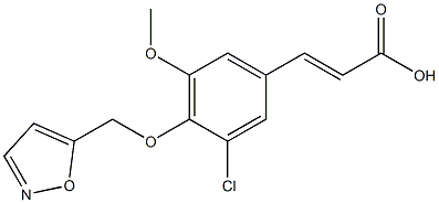 3-[3-chloro-5-methoxy-4-(1,2-oxazol-5-ylmethoxy)phenyl]prop-2-enoic acid