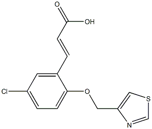 3-[5-chloro-2-(1,3-thiazol-4-ylmethoxy)phenyl]acrylic acid